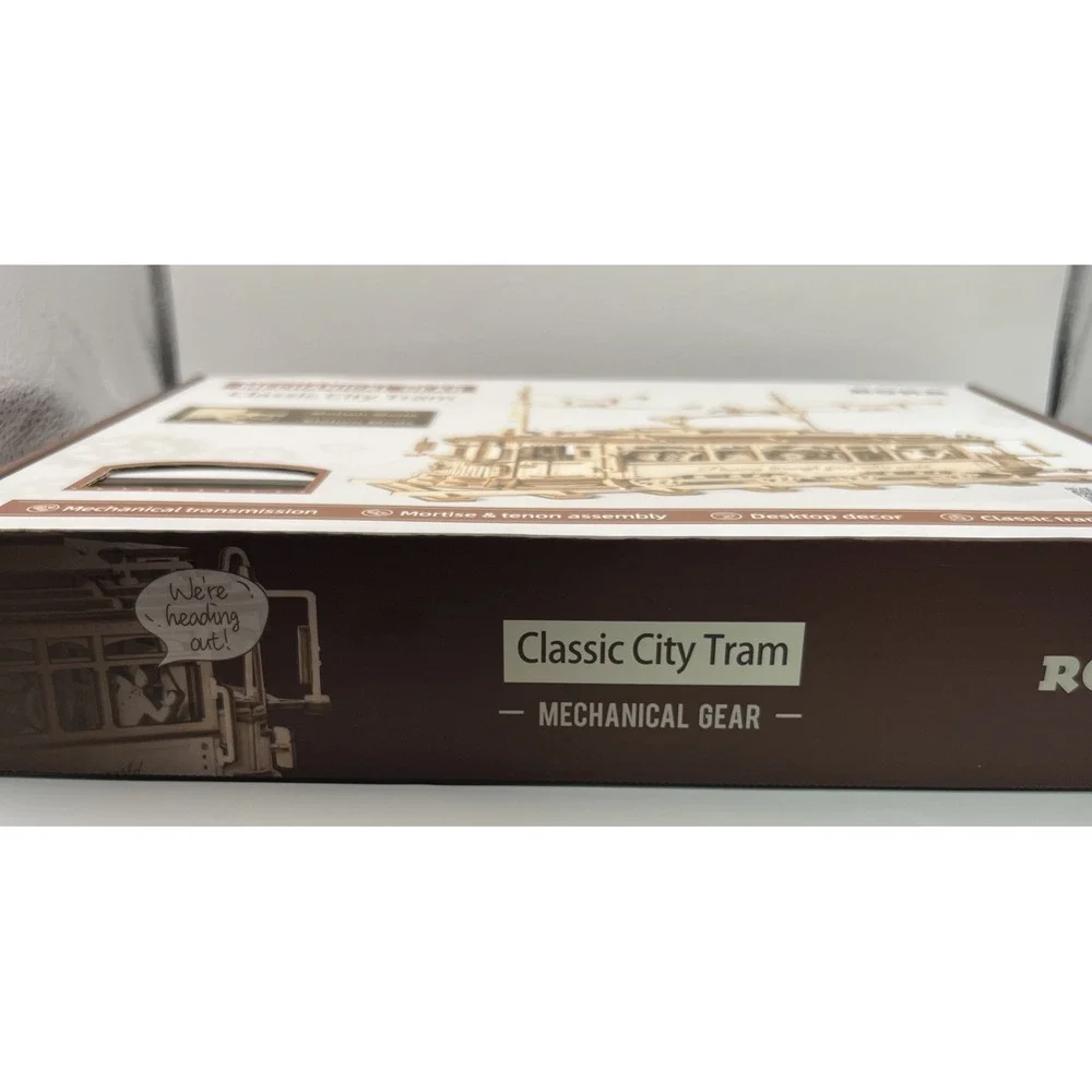 ROKR Mechanical Gear Classic City Tram Building Blocks Model‎